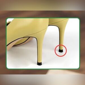 12 Black High Heel Replacement Tips 6 sets DIY Repair New 8mm / 0.3 inches